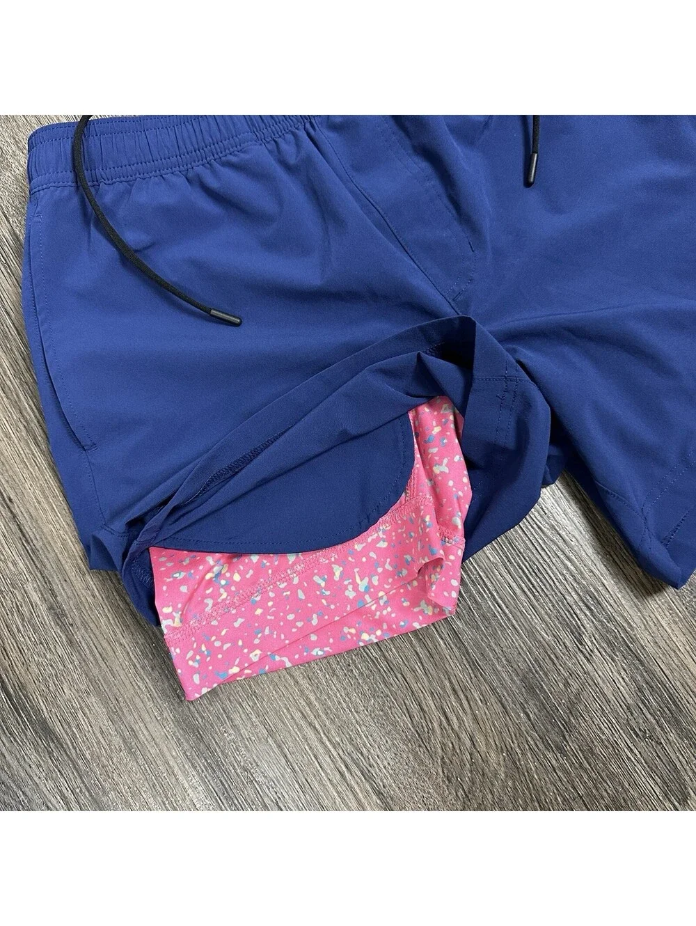 Chubbies Shorts Mens Small Navy Blue 5.5 Inch Inseam Lined Athletic Swim Trunks
